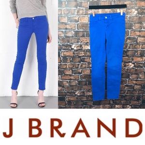 J. Brand Royal Blue Skinny Leg Jeans